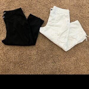 Black Capri's White Capri Bundle! Size XL!!